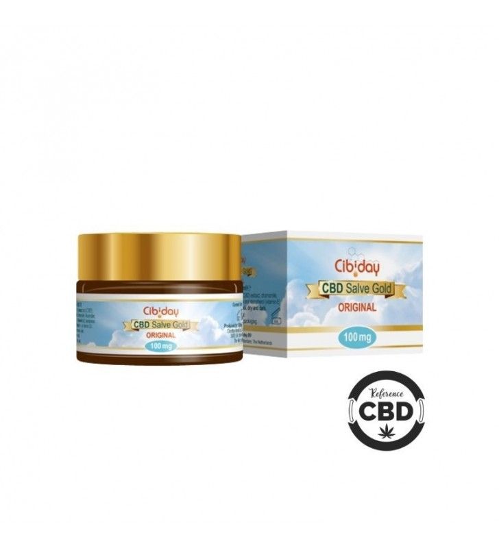 Crème CBD Salve Gold Cibiday crème pour le corps au cannabidiol de la marque cibiday