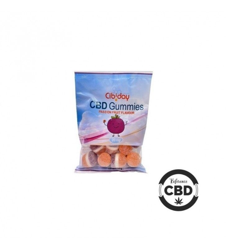 Bonbon gummies au CBD (cannabidiol) de la marque cibiday du pays-bas