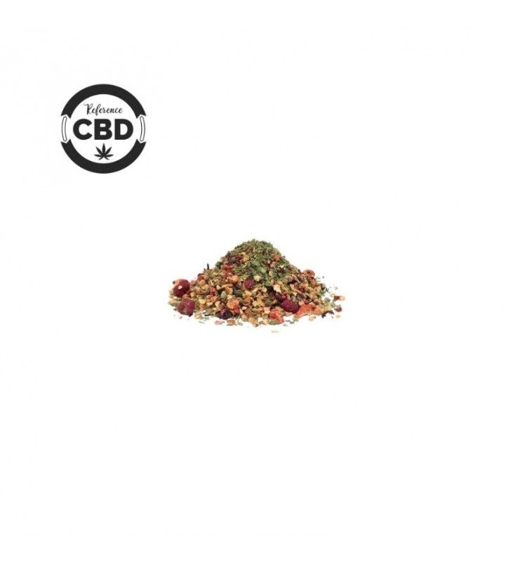 Tisane de CBD Fraicheur Rouges - infusion au chanvre cannabis légal