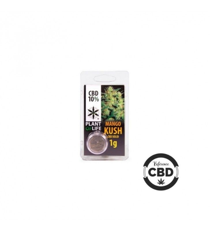 CBD Solide Mango Kush - résine de chanvre solide de la marque plant of life - cannabis légal