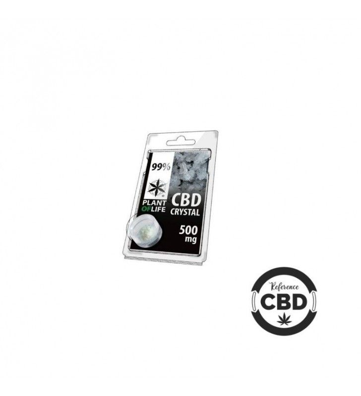 Cristaux de CBD pur - cristal cbd neutre marque Plantoflife 99%