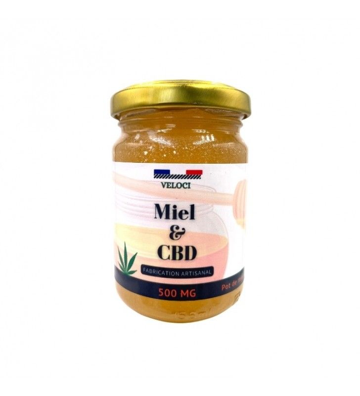 Miel au CBD 500 mg - miel acacia des forets de bulgarie bio au cannabidiol (CBD)